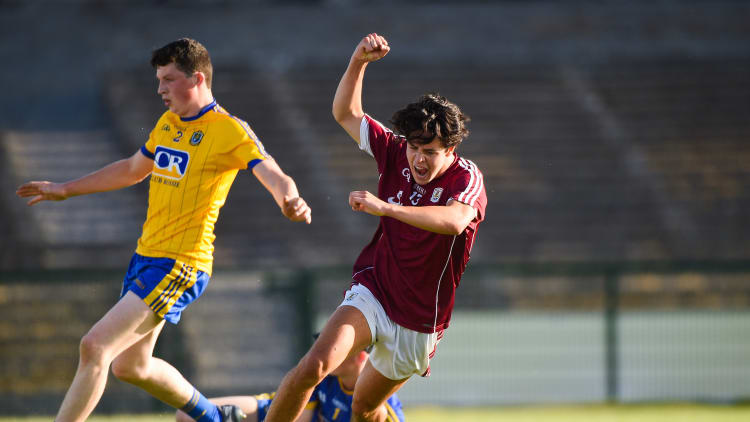 Galway's Eoghan Tinney celebrates at Dr Hyde Park.