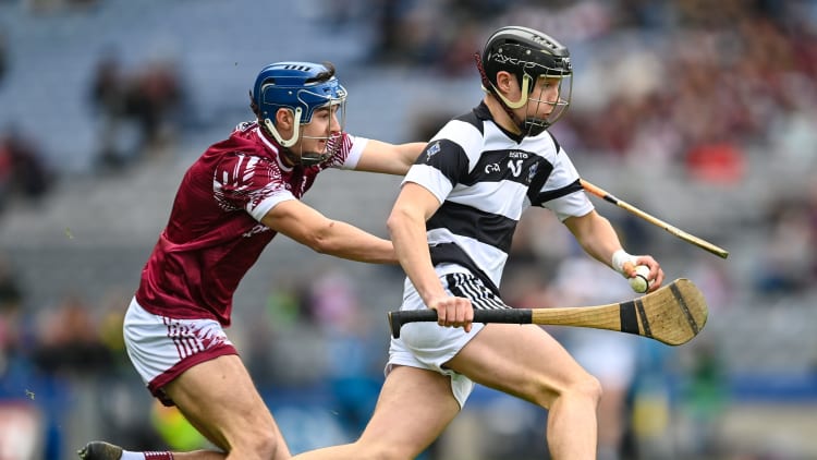 Anthony Ireland Wall, St. Kieran's College, Kilkenny and Conor Lawless, Presentation College, Athenry in action at Croke Park. Photo by Stephen Marken/Sportsfile