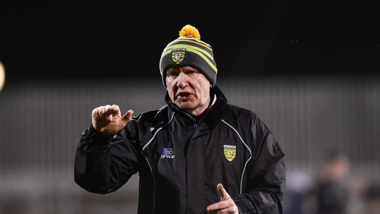 Donegal manager Declan Bonner is hoping to secure promotion from Allianz Football League Division Two.