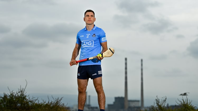 Paddy Smyth of Dublin poses for a portrait during the GAA All-Ireland Senior Hurling Championship Launch at Dollymount Strand in Dublin.