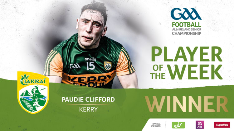 Kerry's Paudie Clifford is the GAA.ie Footballer of the Week.