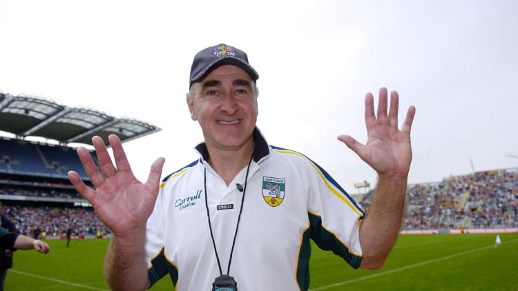 Kevin Kilmurray pictured in 2006 as Offaly manager celebrating their Leinster SFC semi-final victory over Wexford.