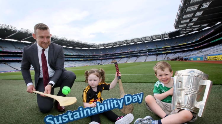 Kilkenny hurler Richie Hogan, who also works as Commercial & Business Development Manager for the Gaelic Players Association, pictured ahead Saturday's Sustainability Day at Croke Park.