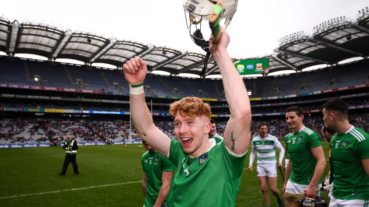 Cian Lynch following Limerick's Allianz Hurling League Final win at Croke Park.