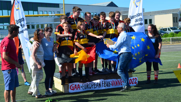 Brussels are crowned John West Féile Peile na nÓg European champions.