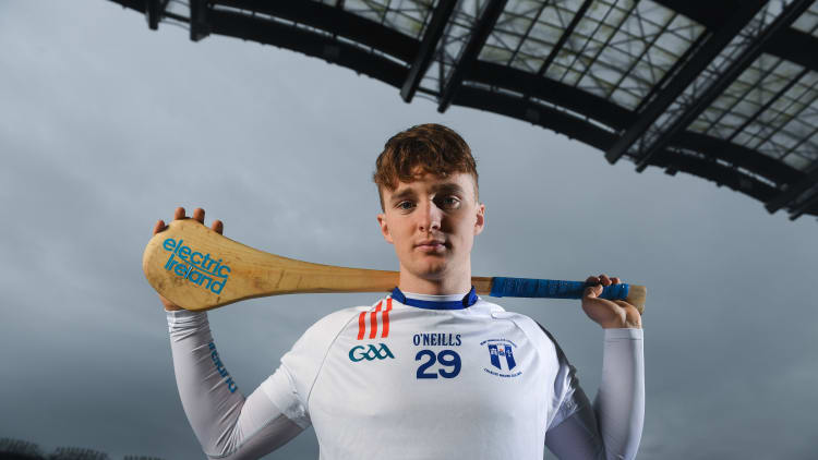Mary I hurler Thomas Monaghan pictured at the launch of the HE GAA Electric Ireland Fitzgibbon Cup.