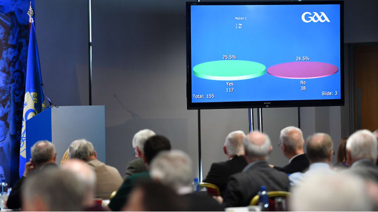 Motion One was passed at GAA Special Congress at Páirc Uí Chaoimh.