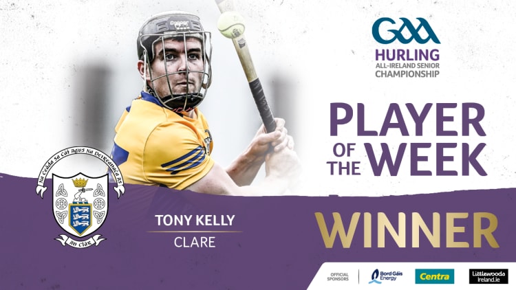 Tony Kelly is this week's GAA.ie Hurler of the Week.