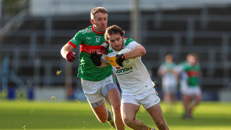 Ross Peters, Clonmel Commercials, and Noel McGrath, Loughmore-Castleiney, during the Tipperary SFC Final.