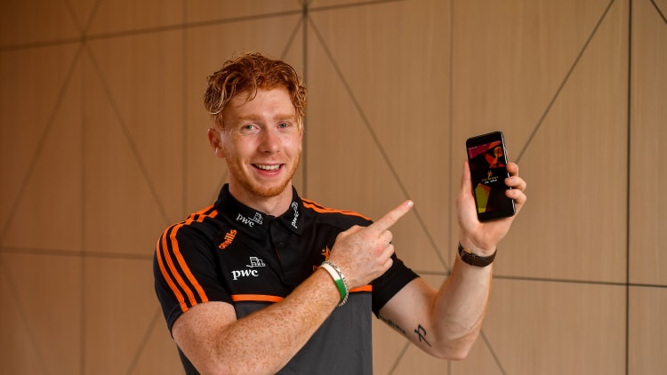 2018 PwC Player of the Year in hurling Cian Lynch was given a demonstration of the improved PwC All-Stars app at their head offices in Dublin yesterday.