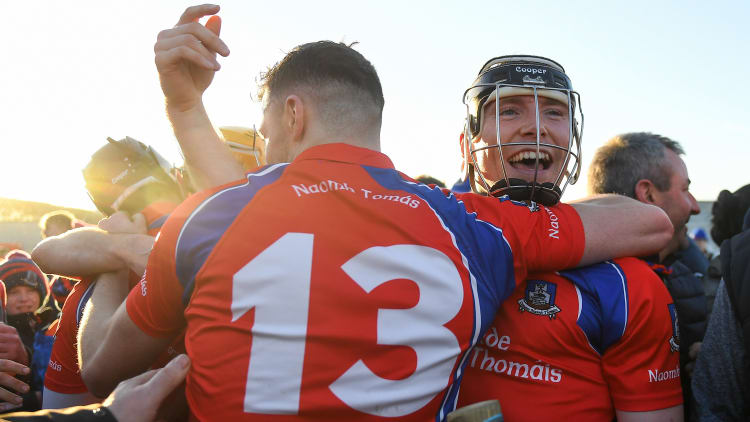 Shane Cooney celebrates following St Thomas' Galway SHC Final win in 2018.