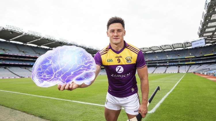 Lee Chin pictured at the launch of a new baseline concussion testing and treatment programme launched by the GAA, GPA, and UPMC.