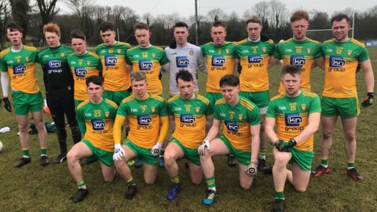 The Donegal U-20 football team that will take on Tyrone today in Clones.
