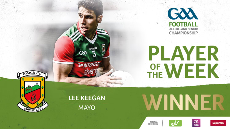 Mayo's Lee Keegan is the GAA.ie Footballer of the Week.