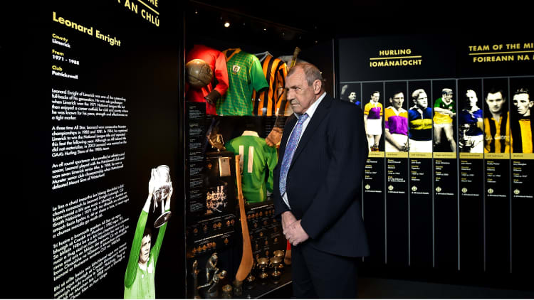 Former Limerick hurler Leonard Enright pictured after being announced as a 2018 inductee into the GAA Museum Hall of Fame.