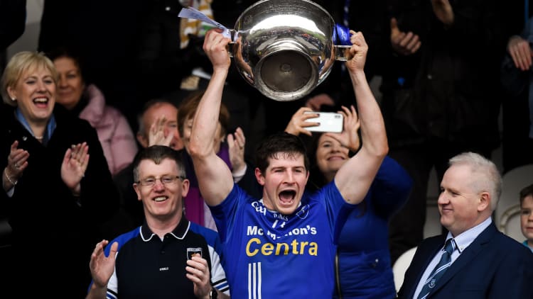 Darren Hughes captained Scotstown to Monaghan SFC glory.