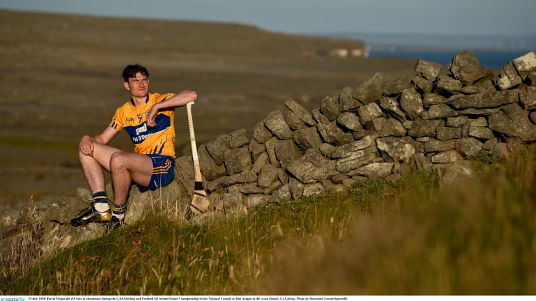 Clare's David Fitzgerald pictured at the launch of the GAA All Ireland series.