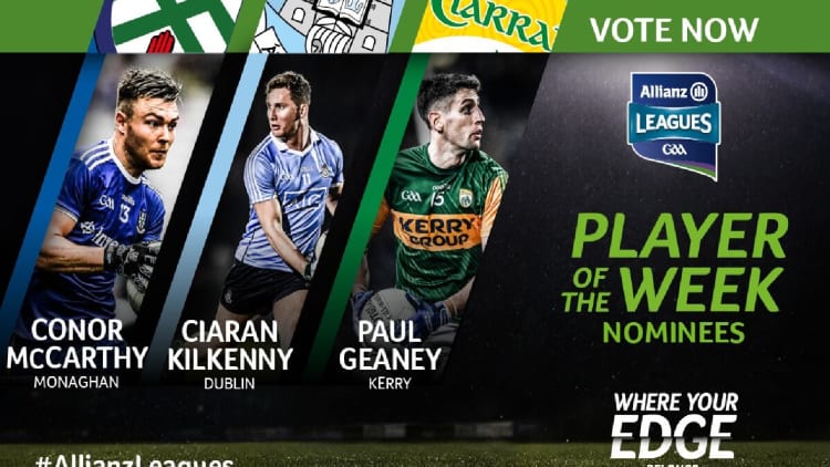 GAA.ie Footballer of the Week nominations.