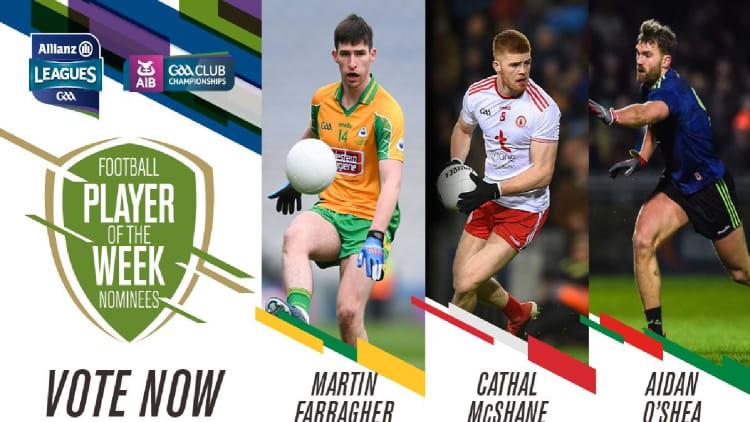 GAA.ie Footballer of the Week nominations.