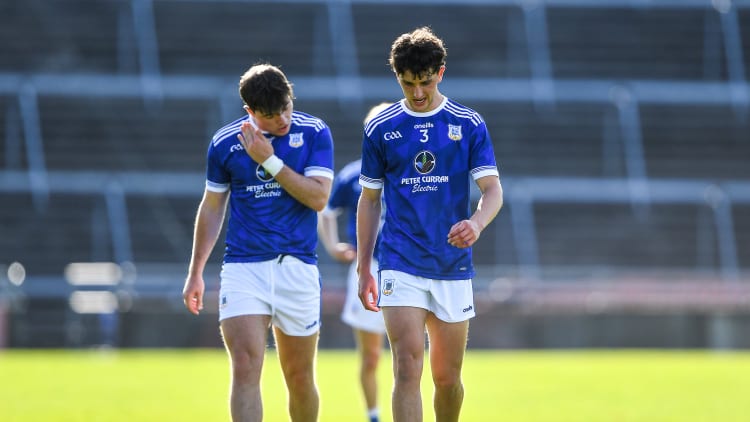 St Michael's players Brian Harlowe and Shane Maloney.