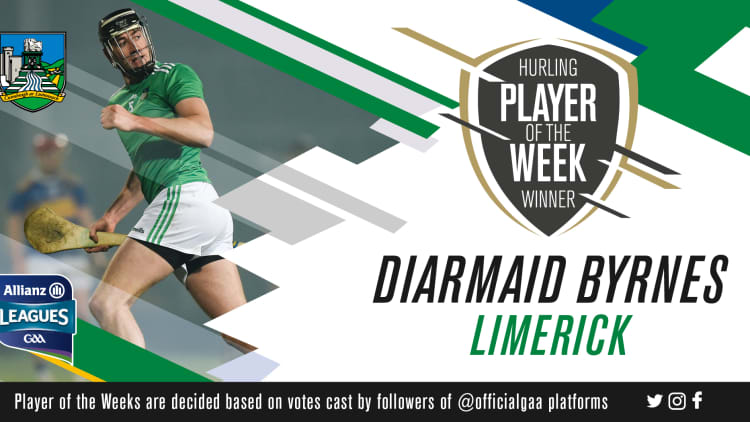 GAA.ie Hurler of the Week Diarmaid Byrnes.
