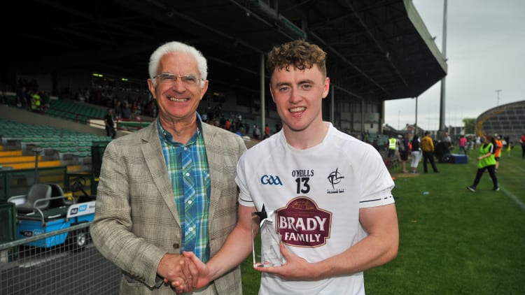 Promising Kildare forward Jimmy Hyland won the EirGrid Under 20 Leinster award.
