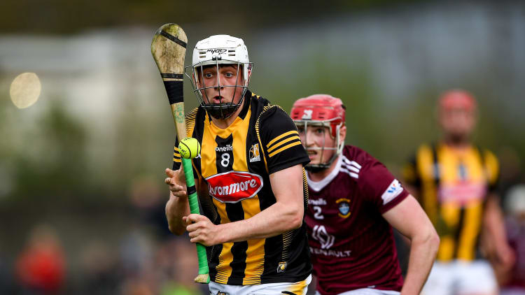 Cian Kenny, Kilkenny, and Darragh Egerton, Westmeath, in Leinster SHC action at TEG Cusack Park.