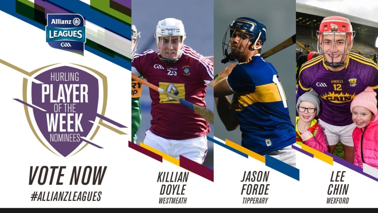 GAA.ie Hurler of the Week nominations.