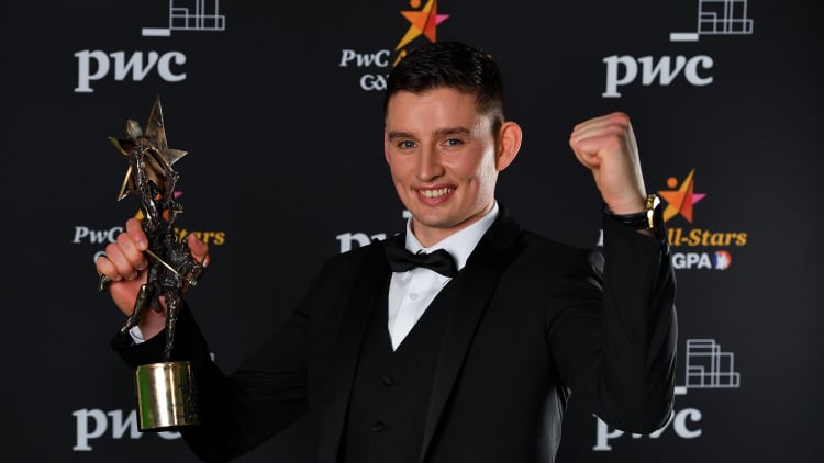 Gearóid Hegarty of Limerick with his PwC GAA/GPA Hurler of the Year award for 2020.