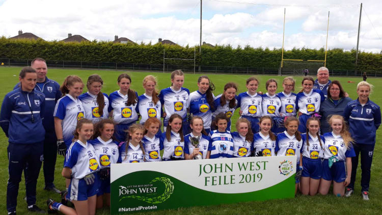 Blessington girls were winners in the competition to create a ‘My Féile Memories’ video to win €1,000 for their club, courtesy of John West.