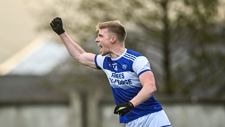 Kerins O'Rahilly's Tommy Walsh celebrates at Austin Stack Park.