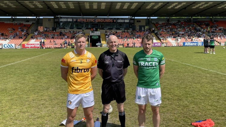 Antrim and Fermanagh clashed in the Tailteann Cup at BOX-IT Athletic Grounds.
