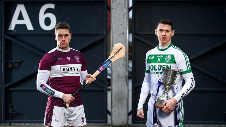 Dan McCormack, Borris-Ileigh, and TJ Reid, Ballyhale Shamrocks, pictured ahead of the AIB All Ireland Club Hurling Final.