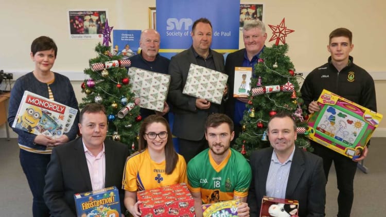 GAA fans across County Antrim are being encouraged to fill shoeboxes with useful items for vulnerable families and individuals, which will then be distributed by St Vincent de Paul in Northern Ireland in the run up to Christmas.