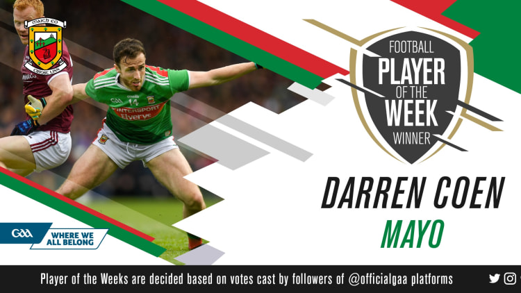 GAA.ie Footballer of the Week Darren Coen.