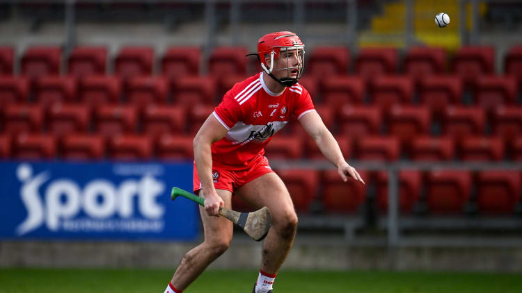 John Mullan scored two crucial points for the Oak Leaf County this afternoon at Ederney St. Joseph's GAA club.
