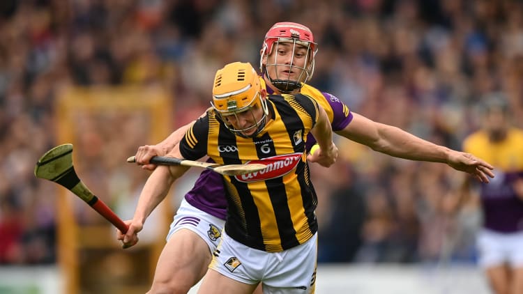 Richie Reid, Kilkenny, and Lee Chin, Wexford, in Leinster Senior Hurling Championship action.