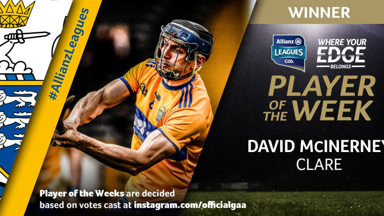 GAA.ie Hurler of the Week David McInerney.