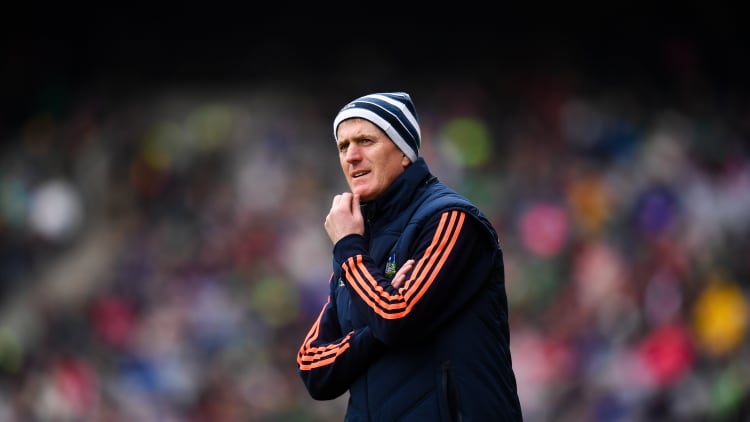 Limerick manager John Kiely during the Allianz Hurling League Final at Croke Park.