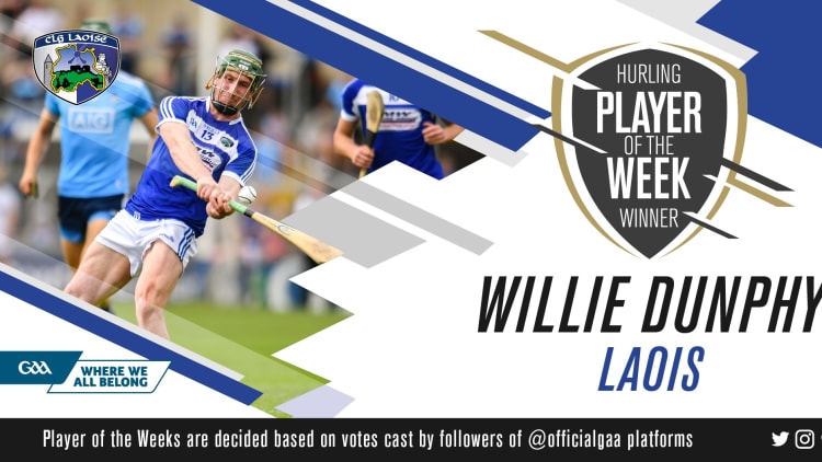 GAA.ie Hurler of the Week Willie Dunphy.