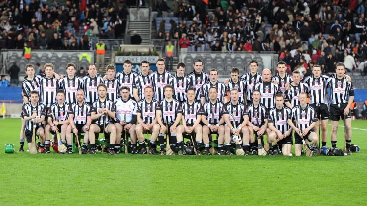 The Middletown Na Fianna team before the 2012 AIB All Ireland Intermediate Hurling Championship Final at Croke Park.