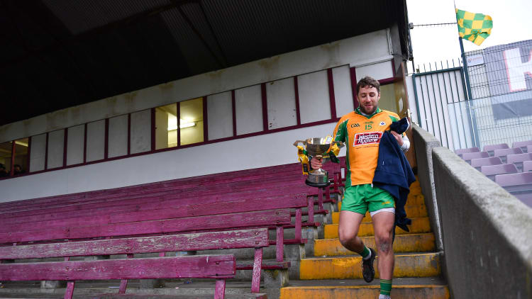 Mícheál Lundy following the 2019 AIB Connacht Club SFC Final.