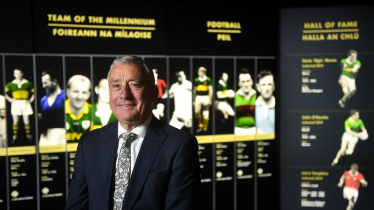 Former Kerry footballer Denis ‘Ogie’ Moran in attendance at the GAA Museum at Croke Park where he was inducted into the GAA Museum Hall of Fame.