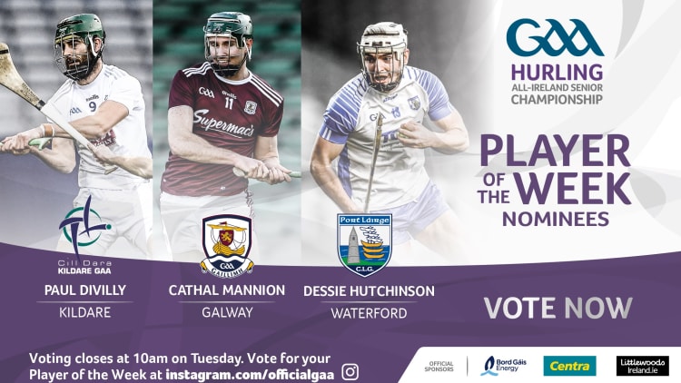 GAA.ie Hurler of the Week nominations.
