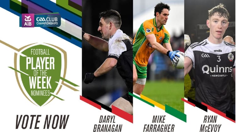 GAA.ie Footballer of the Week nominations.