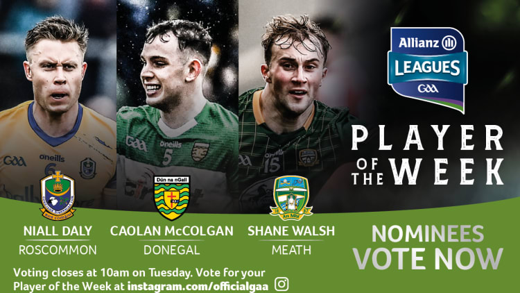 GAA.ie Footballer of the Week nominees.