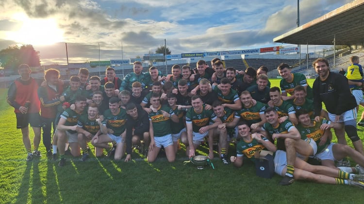 Clonmel commercials players celebrate after their 2023 Tipperary SFC Final victory over JK Brackens.