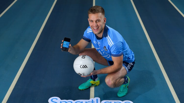 Dublin footballer Jonny Cooper pictured at the launch of AIG's SmartLane driving app.