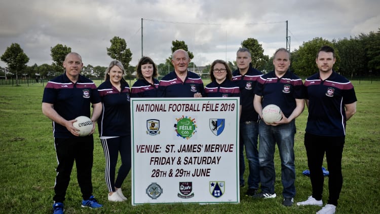 St. James' GAA/LGFA Juvenile Féile Peile na nÓg Committee - Johnny Regan, Denise Shaughnessy, Una Kirton, Con O'Donovan, Aoife Concannon, Brendan Flynn, Michael John Crowe, and David Henry.