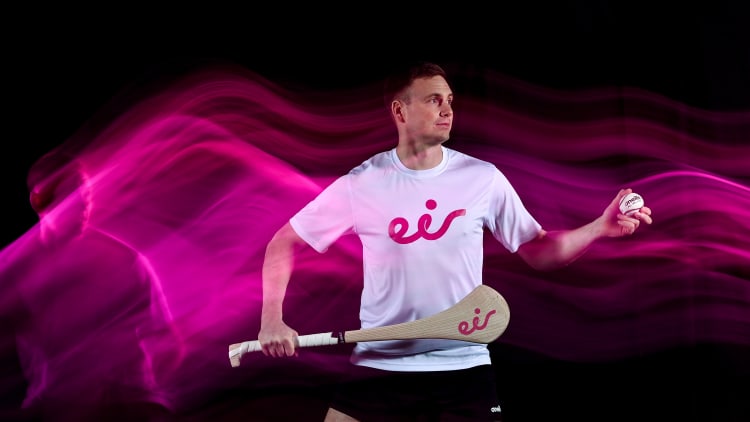 Waterford hurling star Austin Gleeson in attendance at Croke Park following the unveiling of eir as a new official sponsor of the GAA Hurling All-Ireland Senior Championship. The five-year deal, which begins with the 2023 Championship season, will see eir’s partnership with the GAA evolve to support the Senior Hurling Championship, and will highlight the synergies that exist between hurling, the world's fastest field sport, and eir, which is committed to providing full fibre superfast broadband to over 1.9 million homes and businesses across Ireland.